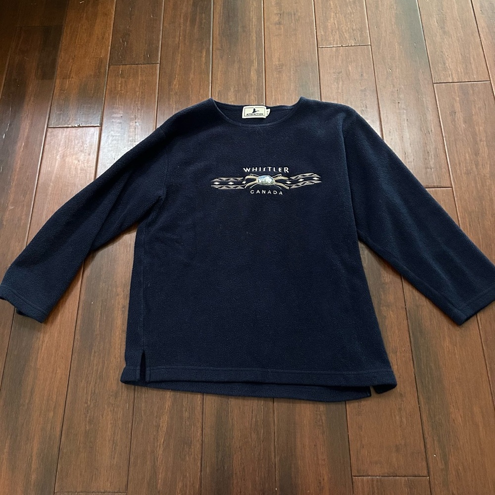 Navy blue Whistler Canada crew neck